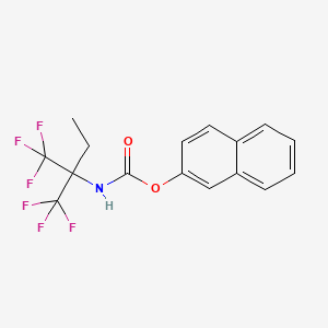 Naphthalen-2-yl [1,1,1-trifluoro-2-(trifluoromethyl)butan-2-yl]carbamate