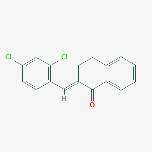 (2E)-2-(2,4-dichlorobenzylidene)-3,4-dihydronaphthalen-1(2H)-one