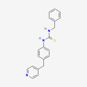 molecular formula C20H19N3S B11102148 1-Benzyl-3-[4-(pyridin-4-ylmethyl)phenyl]thiourea 