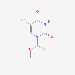 Pyrimidine-2,4(1H,3H)-dione, 5-bromo-1-(1-methoxyethyl)-