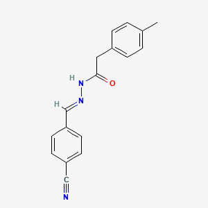 N'-[(E)-(4-cyanophenyl)methylidene]-2-(4-methylphenyl)acetohydrazide