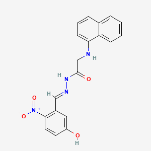 N'-[(E)-(5-Hydroxy-2-nitrophenyl)methylidene]-2-[(naphthalen-1-YL)amino]acetohydrazide