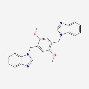 1,1'-[(2,5-dimethoxybenzene-1,4-diyl)dimethanediyl]bis(1H-benzimidazole)