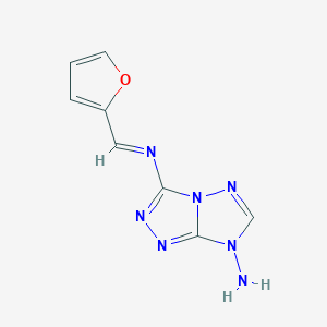 N~3~-[(E)-furan-2-ylmethylidene]-7H-[1,2,4]triazolo[4,3-b][1,2,4]triazole-3,7-diamine