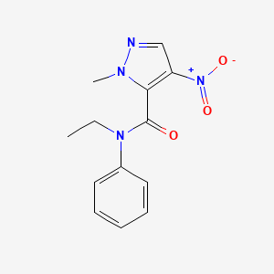 N-ethyl-1-methyl-4-nitro-N-phenyl-1H-pyrazole-5-carboxamide