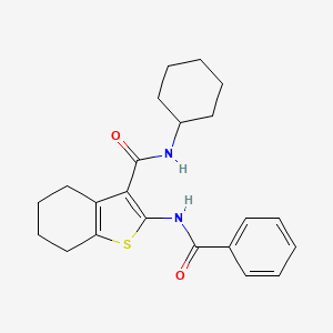 2-benzamido-N-cyclohexyl-4,5,6,7-tetrahydro-1-benzothiophene-3-carboxamide