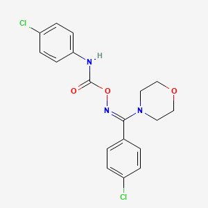 [(4-chlorophenyl)amino]({[(Z)-(4-chlorophenyl)(morpholin-4-yl)methylidene]amino}oxy)methanone