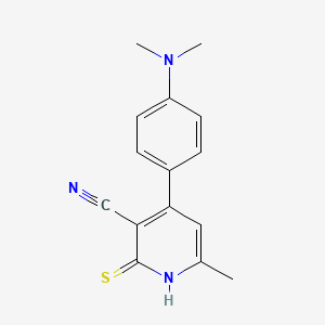 4-[4-(Dimethylamino)phenyl]-6-methyl-2-thioxo-1,2-dihydropyridine-3-carbonitrile