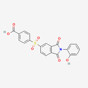 4-{[2-(2-hydroxyphenyl)-1,3-dioxo-2,3-dihydro-1H-isoindol-5-yl]sulfonyl}benzoic acid