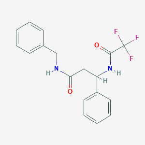 N-benzyl-3-phenyl-3-[(trifluoroacetyl)amino]propanamide