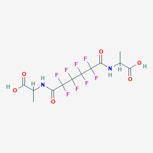 2-({6-[(1-Carboxyethyl)amino]-2,2,3,3,4,4,5,5-octafluoro-6-oxohexanoyl}amino)propanoic acid