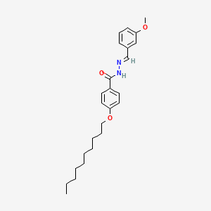 molecular formula C25H34N2O3 B11102497 4-(decyloxy)-N'-[(E)-(3-methoxyphenyl)methylidene]benzohydrazide 