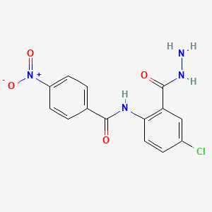 N-[4-chloro-2-(hydrazinecarbonyl)phenyl]-4-nitrobenzamide