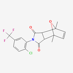 2-[2-chloro-5-(trifluoromethyl)phenyl]-4,7-dimethyl-3a,4,7,7a-tetrahydro-1H-4,7-epoxyisoindole-1,3(2H)-dione