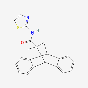 11-methyl-N-(1,3-thiazol-2-yl)-9,10-dihydro-9,10-ethanoanthracene-11-carboxamide