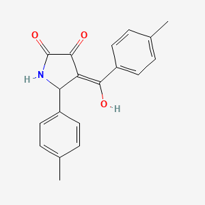 3-hydroxy-5-(4-methylphenyl)-4-[(4-methylphenyl)carbonyl]-1,5-dihydro-2H-pyrrol-2-one