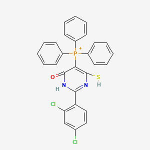 2-(2,4-Dichlorophenyl)-6-oxo-5-(triphenylphosphonio)-1,6-dihydro-4-pyrimidinylsulfide