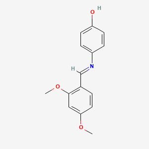 4-{[(E)-(2,4-dimethoxyphenyl)methylidene]amino}phenol