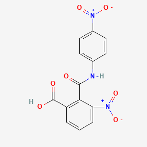 molecular formula C14H9N3O7 B11102627 3-Nitro-2-[(4-nitrophenyl)carbamoyl]benzoic acid 