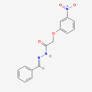 2-(3-nitrophenoxy)-N'-[(E)-phenylmethylidene]acetohydrazide