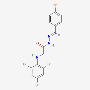 N'-[(E)-(4-Bromophenyl)methylene]-2-[(2,4,6-tribromophenyl)amino]acetohydrazide