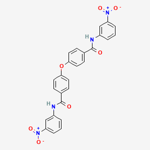 molecular formula C26H18N4O7 B11102694 4,4'-oxybis[N-(3-nitrophenyl)benzamide] CAS No. 300727-16-6