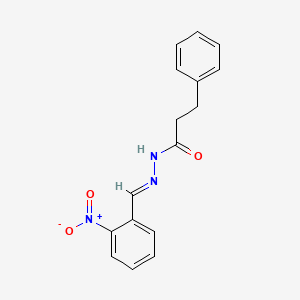 N'-[(E)-(2-nitrophenyl)methylidene]-3-phenylpropanehydrazide