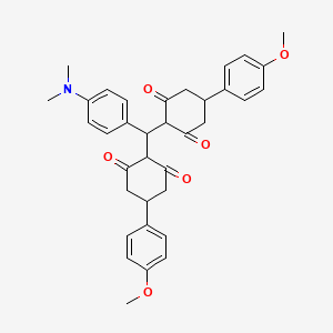 2,2'-{[4-(Dimethylamino)phenyl]methanediyl}bis[5-(4-methoxyphenyl)cyclohexane-1,3-dione]