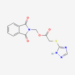 (1,3-dioxoisoindol-2-yl)methyl 2-(1H-1,2,4-triazol-5-ylsulfanyl)acetate