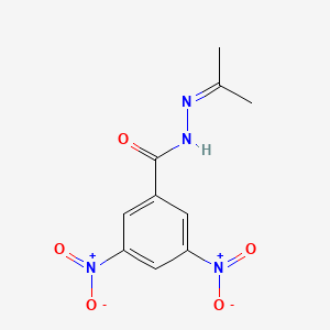 molecular formula C10H10N4O5 B11102831 3,5-dinitro-N'-(propan-2-ylidene)benzohydrazide 