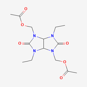 (3,6-Diethyl-2,5-dioxohexahydroimidazo[4,5-d]imidazole-1,4-diyl)dimethanediyl diacetate