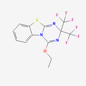 4-ethoxy-2,2-bis(trifluoromethyl)-2H-[1,3,5]triazino[2,1-b][1,3]benzothiazole