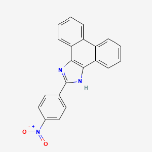 molecular formula C21H13N3O2 B11102886 2-(4-nitrophenyl)-1H-phenanthro[9,10-d]imidazole 