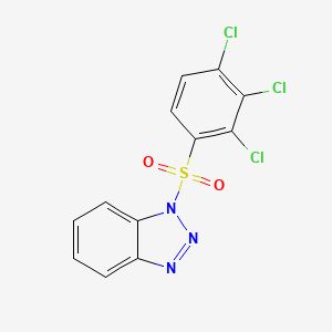 molecular formula C12H6Cl3N3O2S B11102893 1-[(2,3,4-trichlorophenyl)sulfonyl]-1H-benzotriazole 