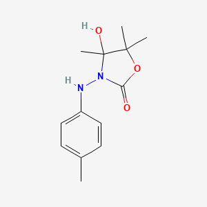 4-Hydroxy-4,5,5-trimethyl-3-[(4-methylphenyl)amino]-1,3-oxazolidin-2-one