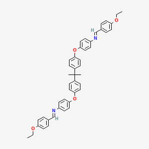 molecular formula C45H42N2O4 B11102969 4,4'-[propane-2,2-diylbis(benzene-4,1-diyloxy)]bis{N-[(Z)-(4-ethoxyphenyl)methylidene]aniline} 