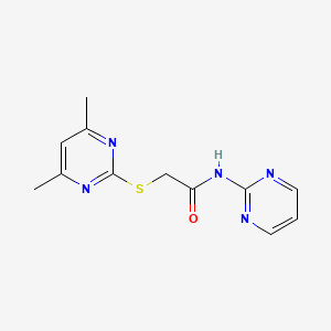 2-[(4,6-dimethylpyrimidin-2-yl)sulfanyl]-N-(pyrimidin-2-yl)acetamide