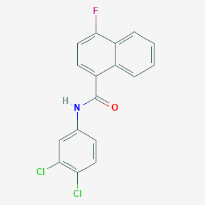 N-(3,4-dichlorophenyl)-4-fluoronaphthalene-1-carboxamide