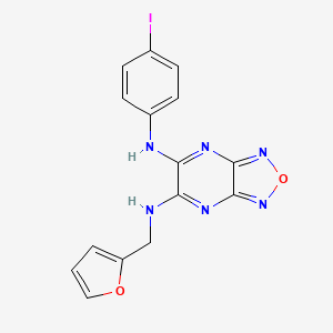 N-(furan-2-ylmethyl)-N'-(4-iodophenyl)[1,2,5]oxadiazolo[3,4-b]pyrazine-5,6-diamine