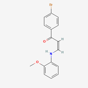 (1Z,3E)-1-(4-bromophenyl)-3-[(2-methoxyphenyl)imino]prop-1-en-1-ol