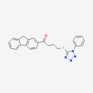 1-(9H-Fluoren-2-yl)-4-(1-phenyl-1H-tetrazol-5-ylsulfanyl)-butan-1-one