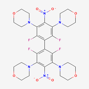 4,4',4'',4'''-(2,2',6,6'-Tetrafluoro-4,4'-dinitrobiphenyl-3,3',5,5'-tetrayl)tetramorpholine