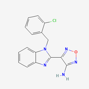 4-[1-(2-chlorobenzyl)-1H-benzimidazol-2-yl]-1,2,5-oxadiazol-3-amine