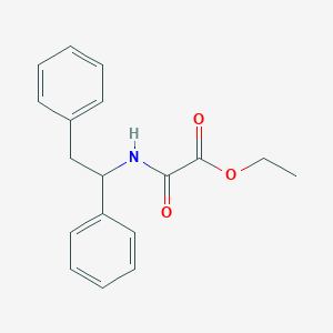 Ethyl [(1,2-diphenylethyl)amino](oxo)acetate