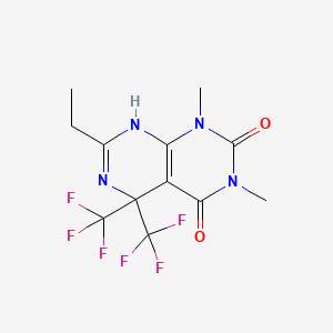 7-Ethyl-1,3-dimethyl-5,5-bis(trifluoromethyl)-5,8-dihydropyrimido[4,5-d]pyrimidine-2,4(1H,3H)-dione