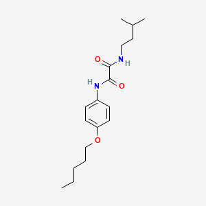 molecular formula C18H28N2O3 B11103298 N-(3-methylbutyl)-N'-[4-(pentyloxy)phenyl]ethanediamide 