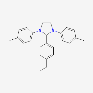 2-(4-Ethylphenyl)-1,3-bis(4-methylphenyl)imidazolidine