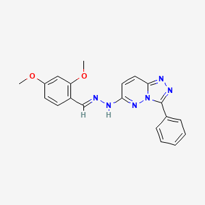 6-[(2E)-2-(2,4-dimethoxybenzylidene)hydrazinyl]-3-phenyl[1,2,4]triazolo[4,3-b]pyridazine