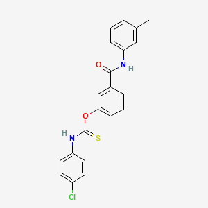 O-{3-[(3-methylphenyl)carbamoyl]phenyl} (4-chlorophenyl)carbamothioate