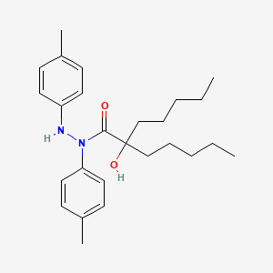 2-hydroxy-N,N'-bis(4-methylphenyl)-2-pentylheptanehydrazide